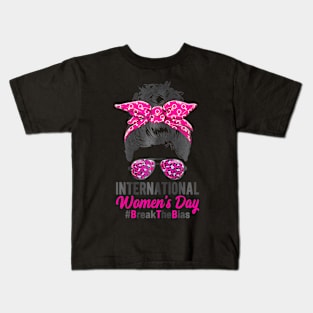 Break The Bias International Womens Day 2024 Women 8 March Kids T-Shirt